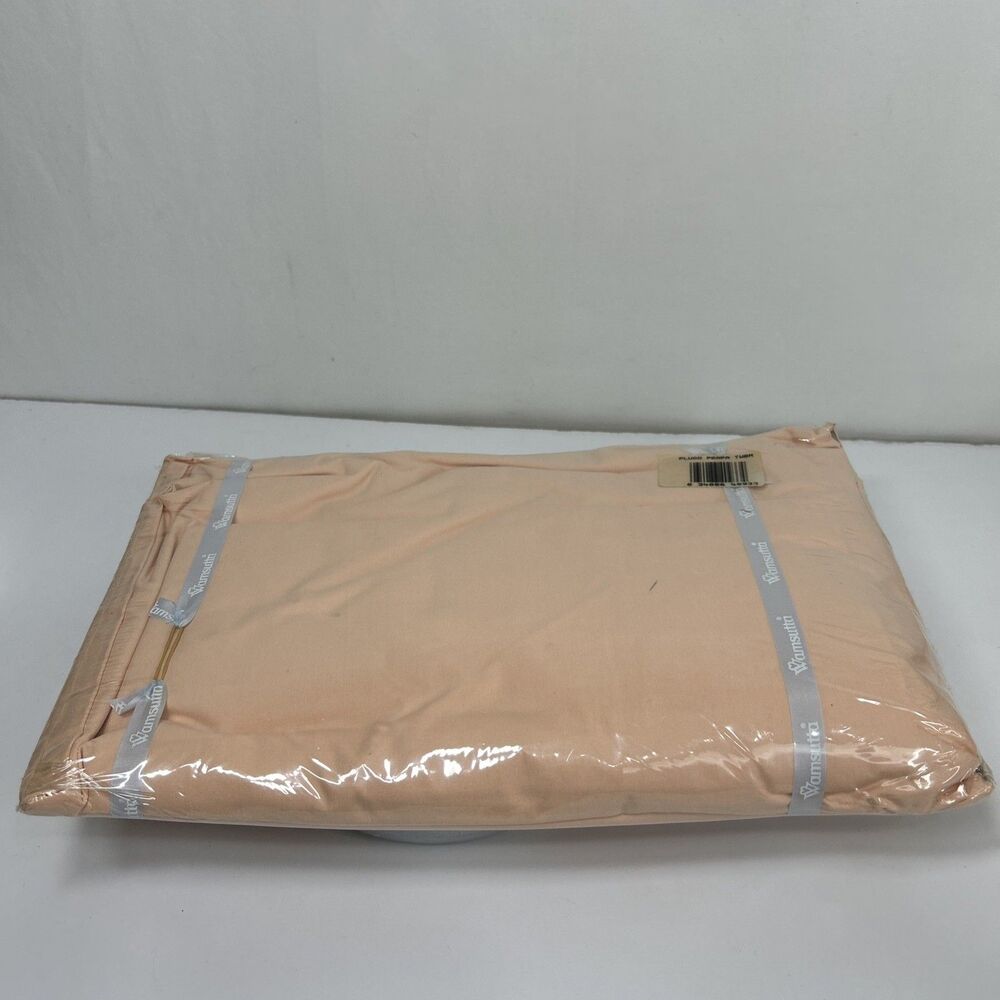 Wamsutta Supercale Plus Twin Fitted Sheet Coral 39 x 75" 200 Thread Count - Picture 3 of 6